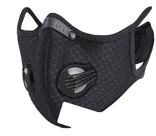 Face Mask With Two Ventilation Valve Breathable Very Comfortable An Washable..
