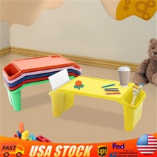 6 Pcs PP Kids Lap Desk Tray Plastic Breakfast Laptop Trays With Side Slots US