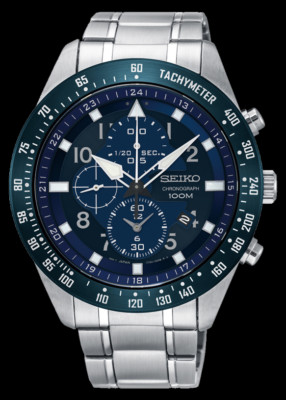 Seiko Criteria Chronograph Stainless Steel Men's Watch SNDH39P1 | eBay
