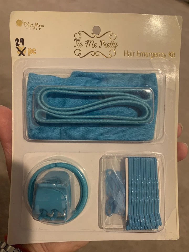 Kit de emergencia Tie Me Pretty Hair (elección de kit rosa o kit azul) Foto 3 de 4