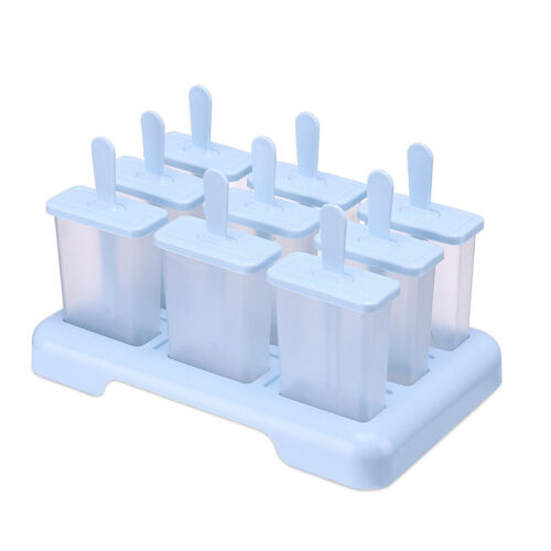 4/9 Cells Mould Maker Ice Cream Pop Popsicle Icy Pole Jelly Frozen Molds Block - Picture 1 of 20