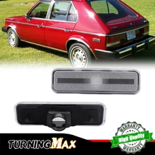 For 71-83 DODGE CHARGER Clear Lens Front Side Marker Lights Housings Replace Kit