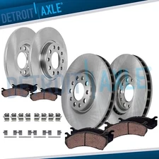 8pc Front Rear Brake Rotors Brake Pads for 2014-2022 Jeep Cherokee Chrysler 200