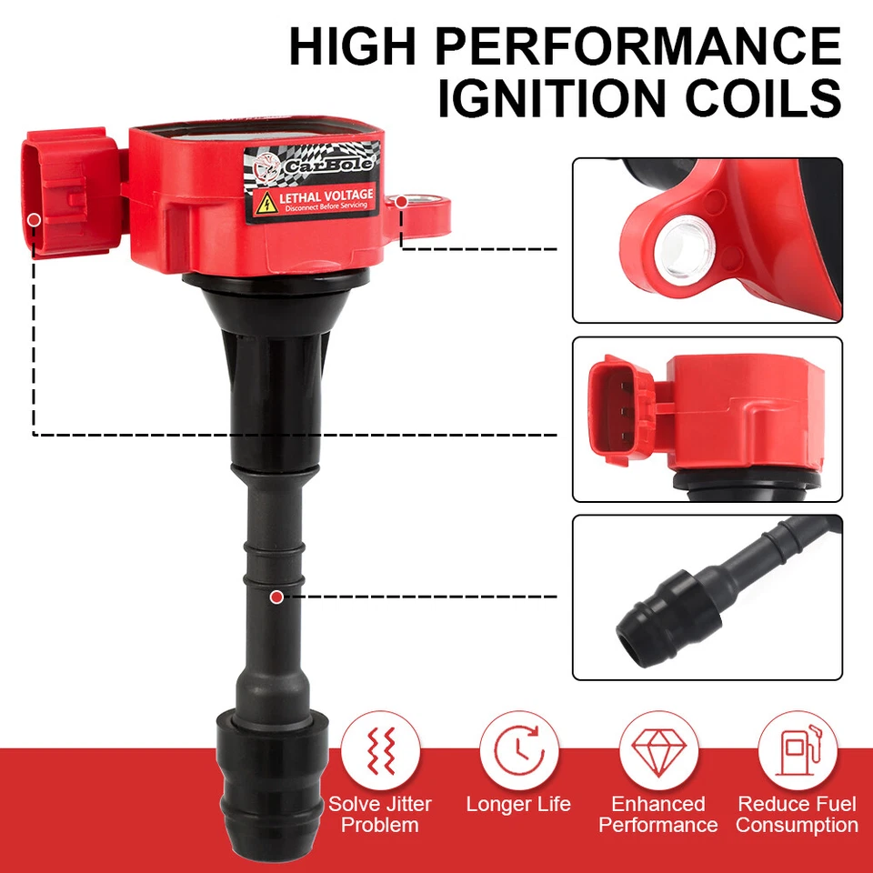 Bobinas de encendido + bujías de iridio para Nissan Frontier Pathfinder Xterra UF349 Foto 2 de 4