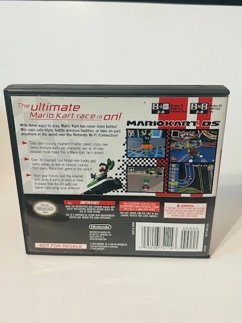 Nintendo DS Video Game Super Mario Kart Mariokart Race Booklet Case 2005 Vtg NES - Image 3 of 4