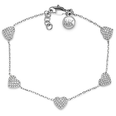 michael kors silver heart bracelet