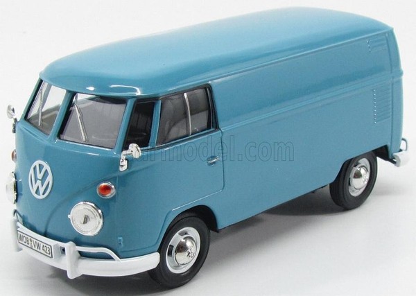 Modell Van Statische Epoche Volkswagen T1 Van 1967 Wo Blau Massstab 1/24-image
