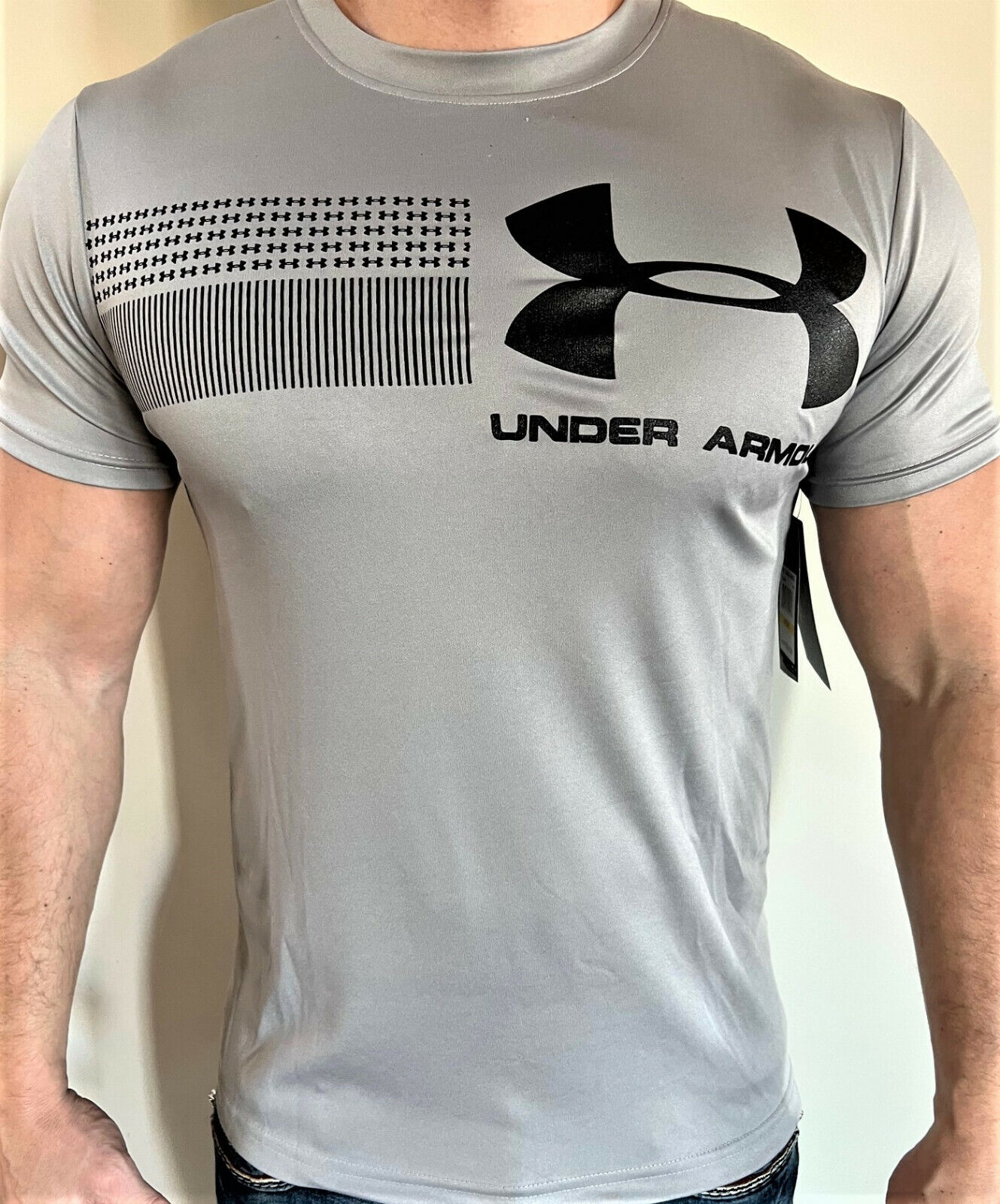 TSHIRT LYCRA UNDER ARMOUR BLEU - Univers Crampons