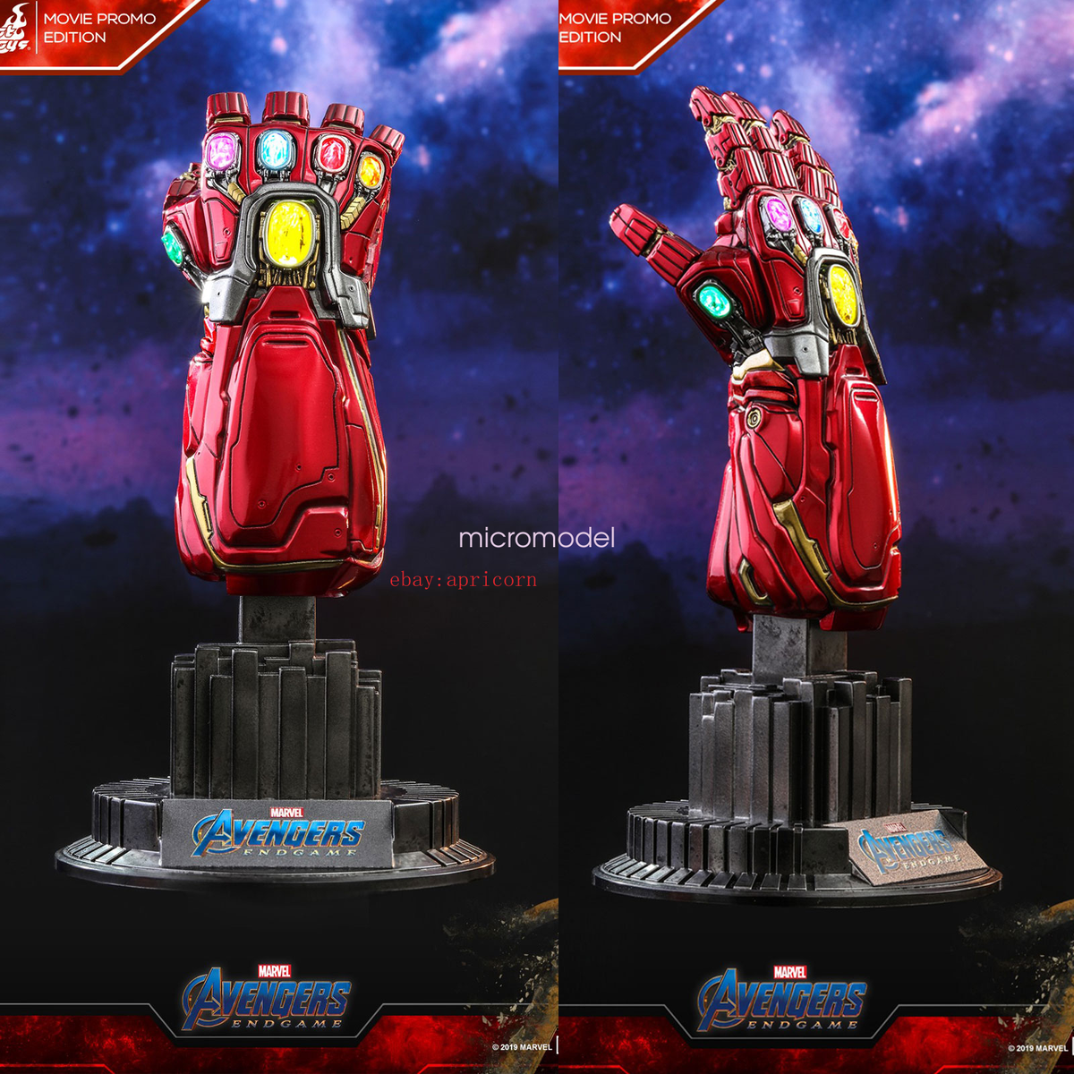 Hot Toys ACS008 Avengers:Endgame Nano Gauntlet Glove 1/4 Model In