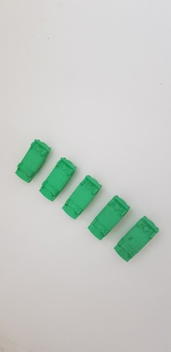 5 x goma de borrar Trabant Trabi 601 verde pieza de colección culto - Imagen 3 de 3