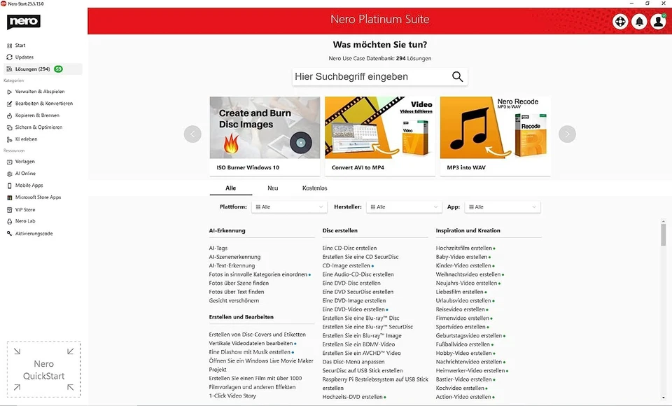 Nero Platinum 365 Download 1 PC Jahreslizenz Windows 7/8/10/11 ESD-Key per eMail - Bild 4 von 4
