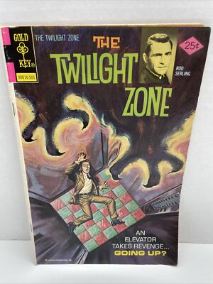 Vtg 1975 Twilight Zone Comic #63; Gold Key Elevator Cover