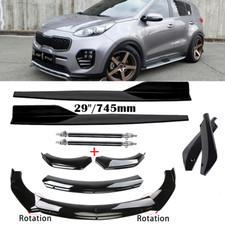 For Kia Sportage Gloss Black Front Bumper Rear Lip Spoiler Side Skirt Body Kits For Kia Sportage Gloss Black Front Bumper Rear Lip Spoiler Side Skirt Body Kits