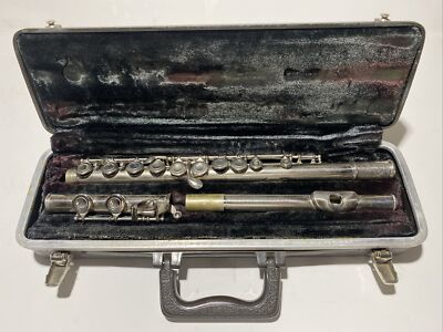 Vintage 60’s Bundy Selmer Flute Elkhart Indiana USA Original Case ...