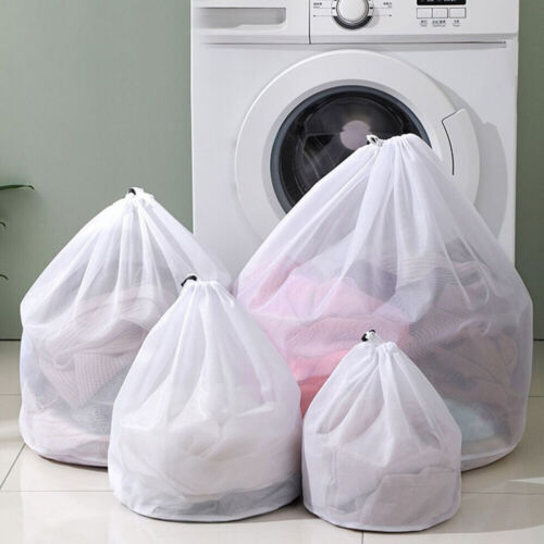 Thicken Mesh Laundry Bag Clothing Washing Care Bag Anti-winding Reusable New - Afbeelding 1 van 28