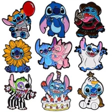 Cartoon Stitch Enamel Pin Brooches for Women Lapel Pins Badge on Backpack Clothe