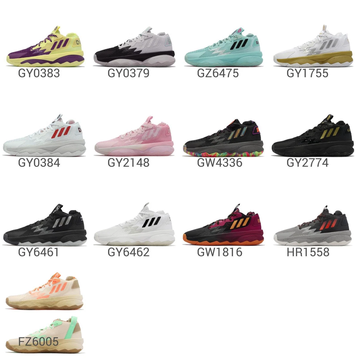 adidas Dame 8 VIII Damian Lillard Dame Time Men Basketball Shoes Sneakers Pick 1