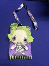 Beetlejuice Plush Lanyard Cardholder Pouch Ghost With the Most NEW
