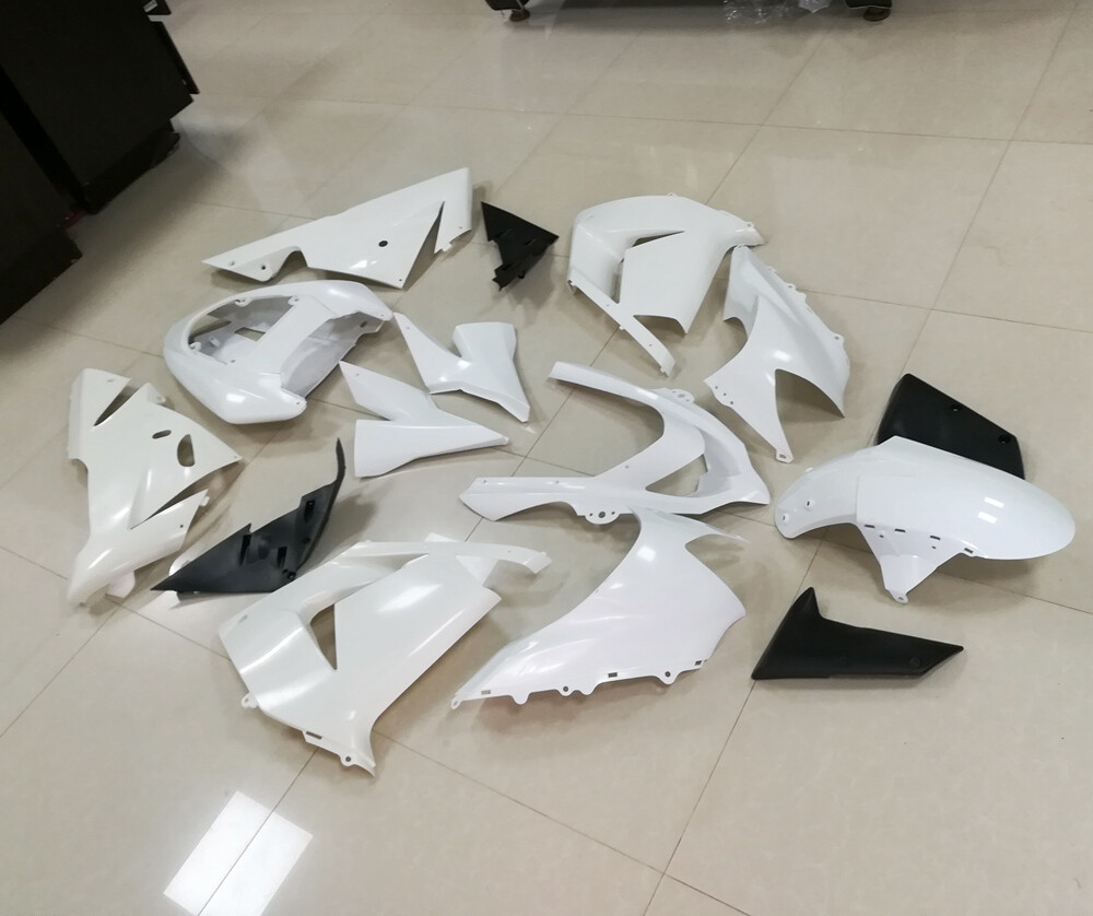 なぎページ Unpainted White Bodywork Fairing Kit For Kawasaki Ninja ZX10R 2004