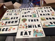 16 Vintage Learning Stencils 1972 F-P Toys
