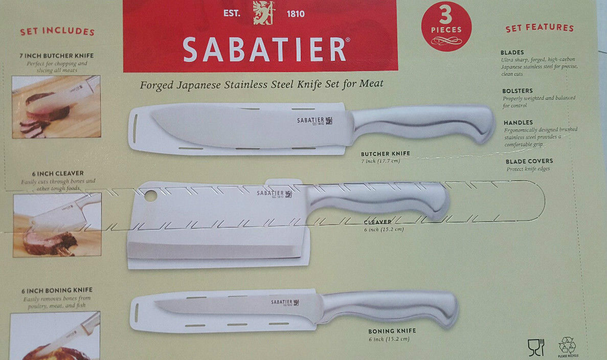 SABATIER SUPER SHARP KNIFE SET OF 3