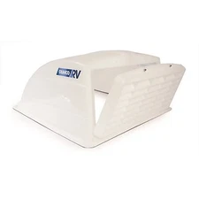 Camco RV White Roof Vent Cover Dome Type Ventilation For 14 Inch x 14 Inch Vents
