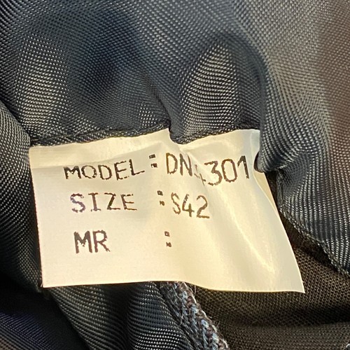 Club Room Blazer Mens 42S Blue Herringbone Rayon Wool Linen 3 Button Jacket - Picture 4 of 12