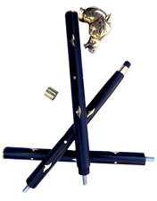 Brass Horse Head Wooden Walking Stick  Foldable Vintage Walking Cane for Men