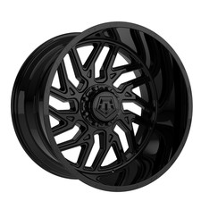 22 Tis 544b Gloss Black 22x12 Wheel 6x135 6x5.5 -44mm Lifted Truck Suv Rim