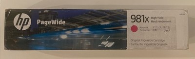 Genuine HP 981X Magenta PageWide Cartridge LOR10A NEW Exp 8/2025 NIB OEM