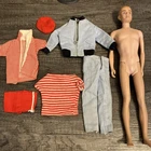 Vintage 750 Blonde Bald Flocked Hair Ken Doll W Clothes Lot