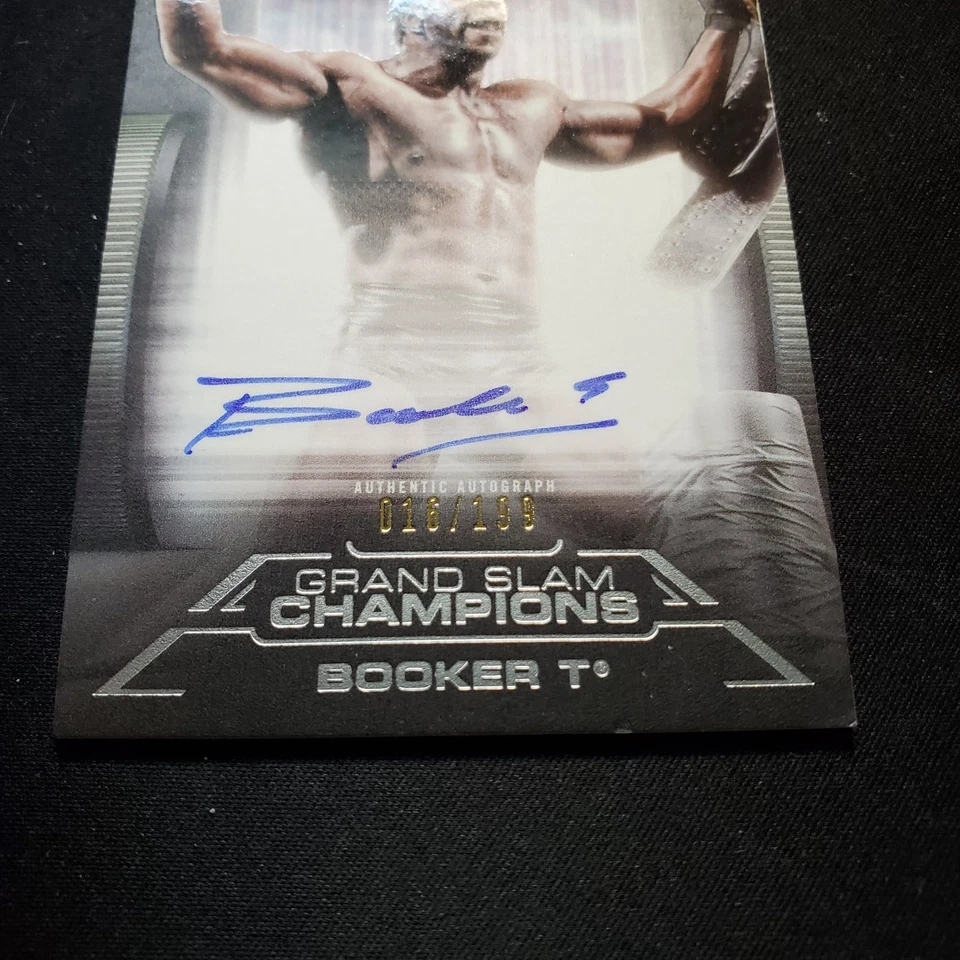 2021 TOPPS WWE UNDISPUTED BOOKER T AUTHENTIC GRAND SLAM CHAMPIONS AUTOGRAPHED... - Image 2 of 4