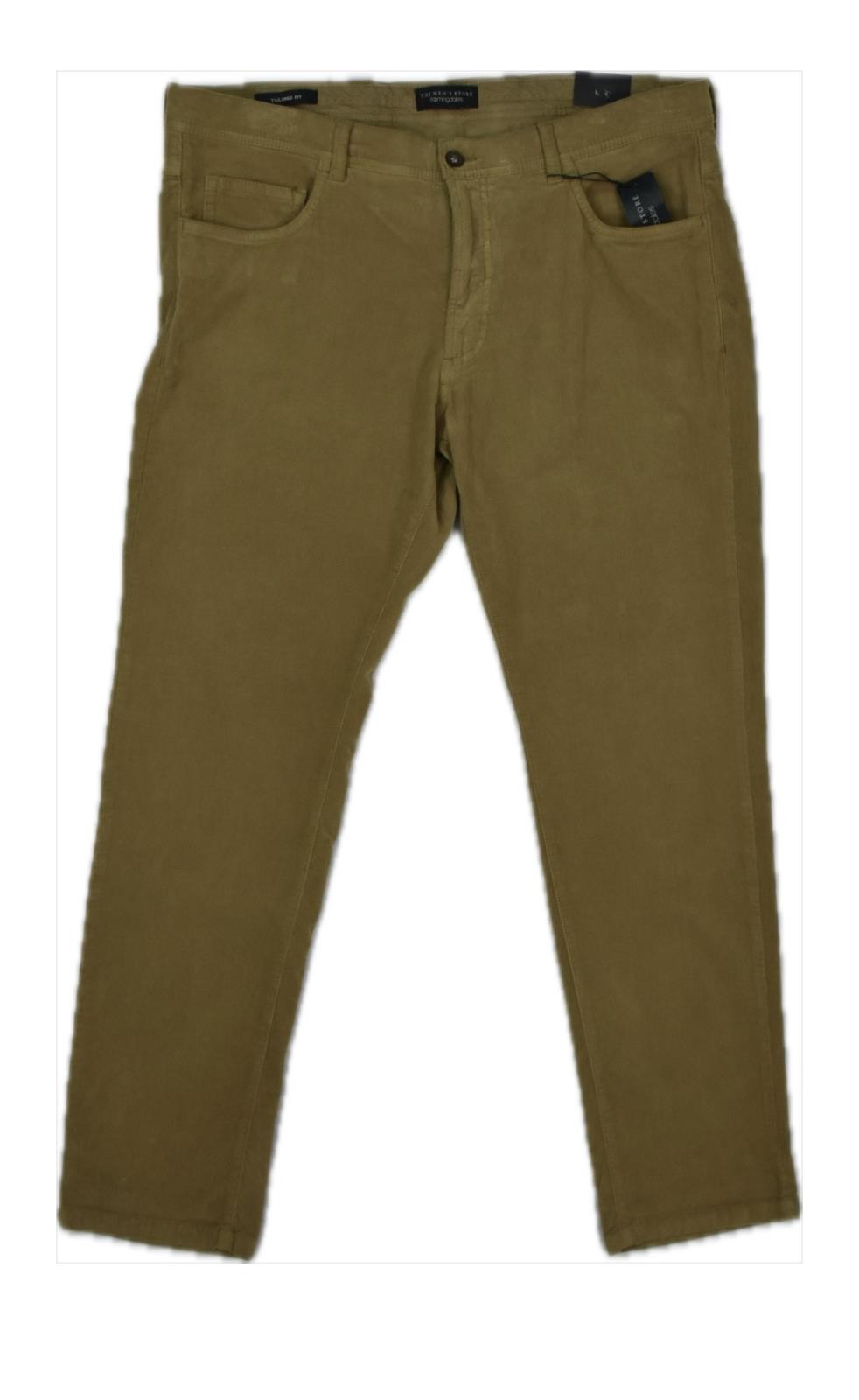 Tailored Fit Corduroy Pants for Men 34x30 M61495747
