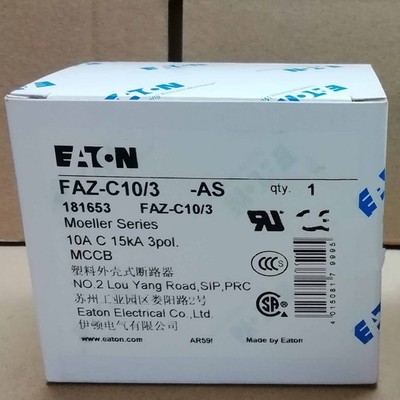 Neu EATON FAZ-C10/3 Leistungsschalter Qualitätssicherung