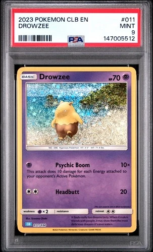 2023 POKEMON CLASSIC BLASTOISE & SUICUNE EX DECK #011 DROWZEE PSA 9