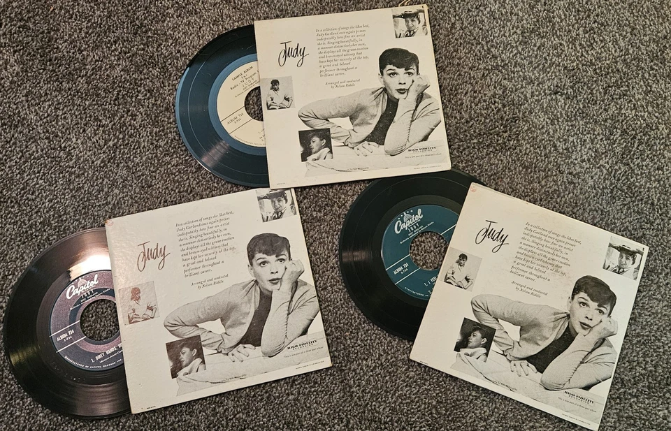 JUDY GARLAND "JUDY" Full Album On 3 45rpm EP Records! RARE! L@@K! Foto 4 de 4