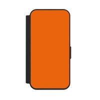 KlapphüLle FüR Apple Iphone 15 Pro Farbe Einfarbig Orange