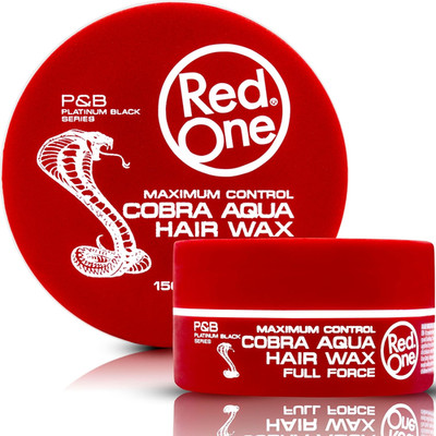 (6 Pack) RedOne Cobra Aqua Hair Wax Full Force Maximum Control 150ml (3286)