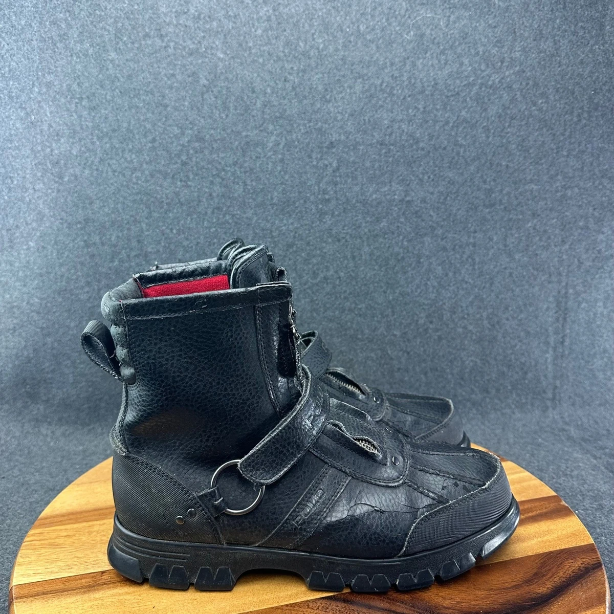 Polo Ralph Lauren Solid Zip Boots for Men for Sale | Shop  display picture 1
