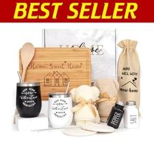 Elegant 11-Piece Housewarming Gift Set: Wine Tumblers & Kitchen Essentials