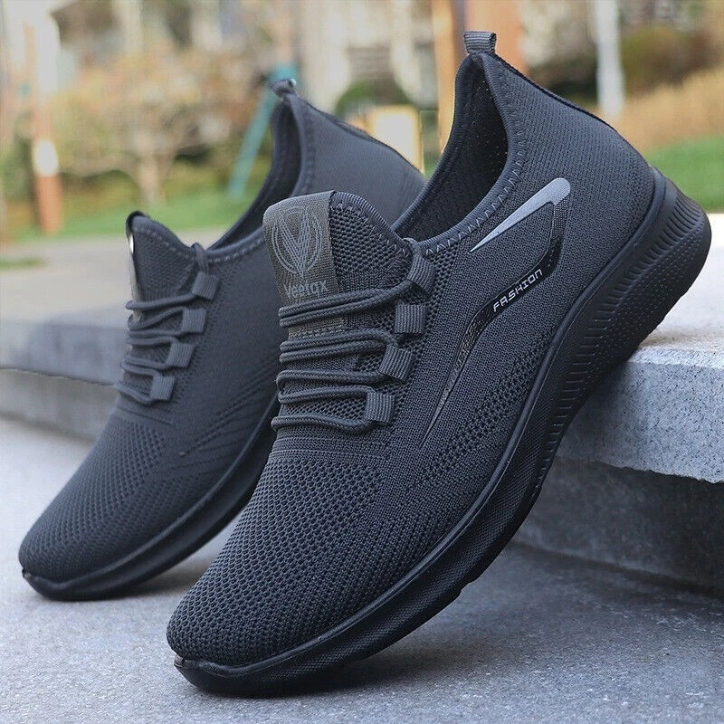 New Mens Trainers Shoes Wide Fit Memory Foam Non Slip Casual Walking Sport Work. - Image 1 of 4