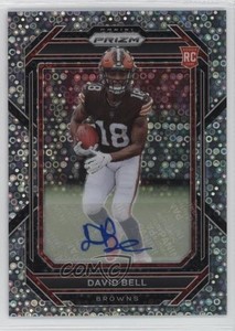 2022 Panini Prizm Rookies No Huddle Prizm Auto David Bell #334 Rookie Auto RC