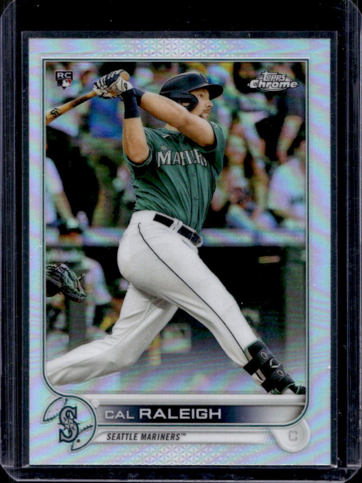 2022 Topps Chrome Cal Raleigh RC Refractor Rookie #149 Mariners