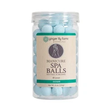 Ginger Lily Farms Botanicals Manicure Spa Balls Ocean, Manicure Soak Balls Re...