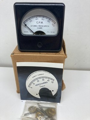 Atomic Research model 521  50 microamperes DC  meter