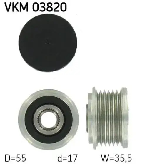 Fits SKF VKM 03820 Pulley, alternator - Image 6