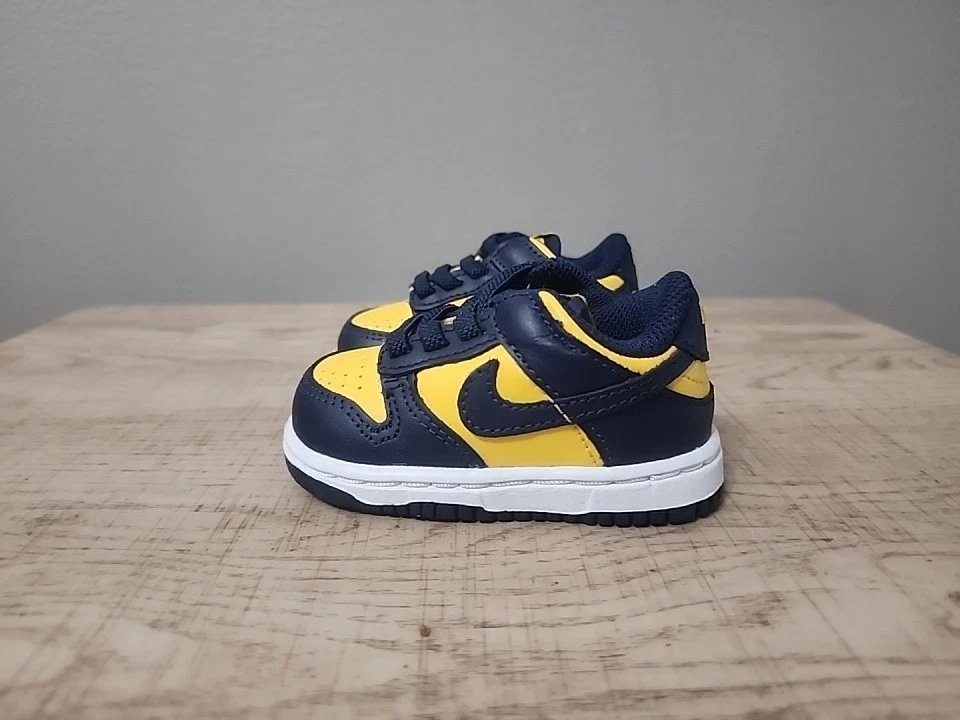 Scarpe Nike Dunk Low PS Michigan Varsity Maize sneaker CW1588 700 bambini taglia 3c