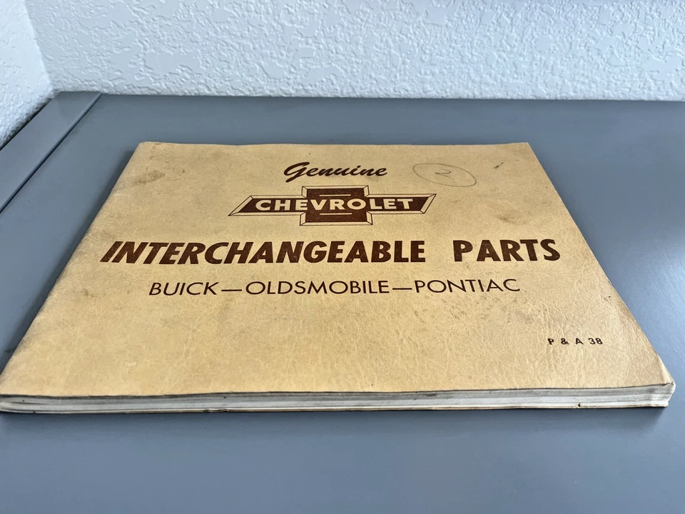 Chevrolet 1938 piezas intercambiables/libro de catálogo original Buick Oldsm Pontiac Foto 2 de 4