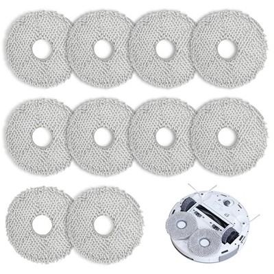 10Pcs Washable Mopping Pads, Robot Vacuum Cleaner Replacement Accessories, Co...
