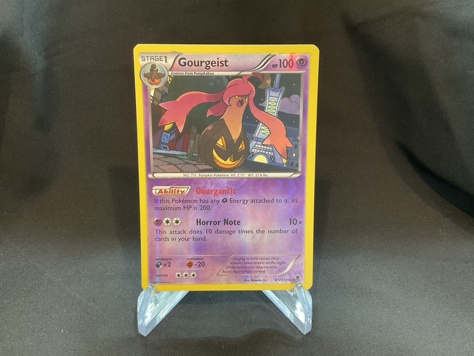 Pokémon Gourgeist 45/119 XY-Phantom Forces Reverse Holo -NM to LP